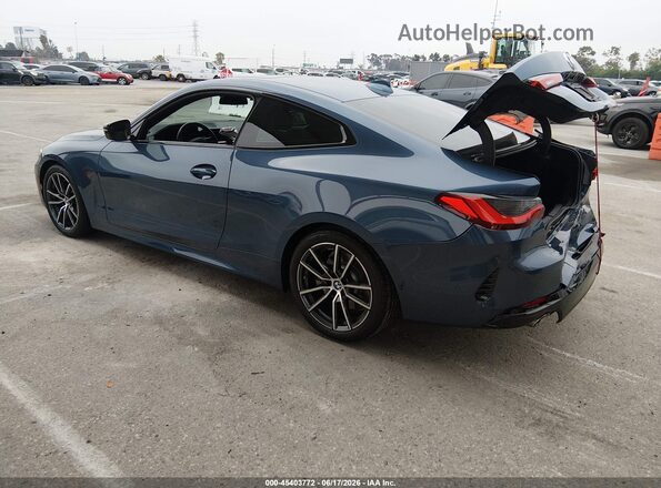 WBA53AP0XMCF74537 2021 BMW 4 SERIES Blue Rear left