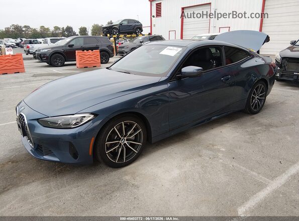 WBA53AP0XMCF74537 2021 BMW 4 SERIES Blue Front left