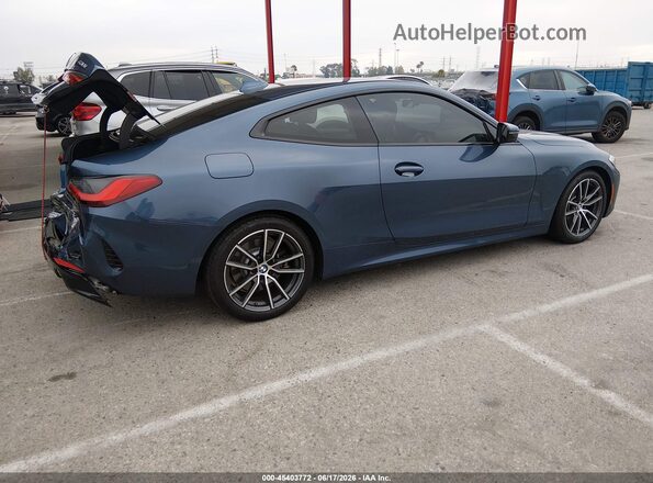 WBA53AP0XMCF74537 2021 BMW 4 SERIES Blue Rear right