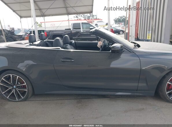 WBA53AT03PCL98115 2023 BMW M4 Gray Widok wnętrza z tyłu