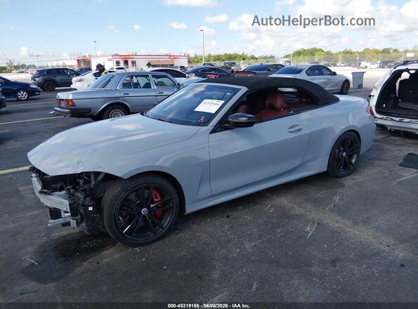 WBA53AT08PCM65467 2023 BMW M4 Gray Przód lewy