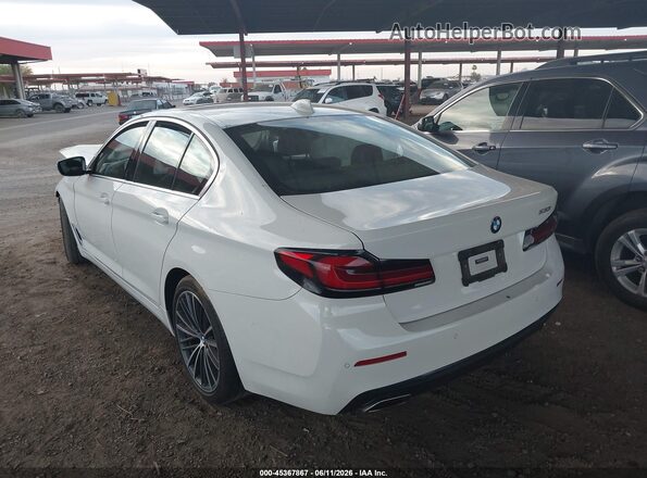 WBA53BH01MWW93111 2021 BMW 5 SERIES White Rear left