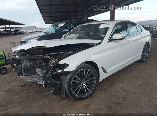 WBA53BH01MWW93111 2021 BMW 5 SERIES White Front left