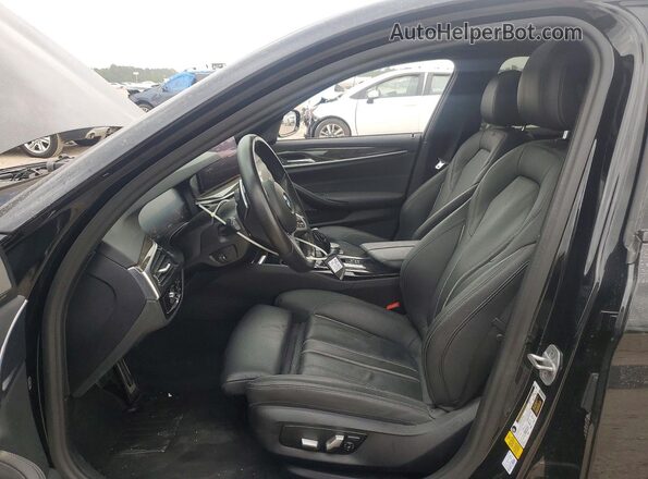 WBA53BH02MCF05443 2021 BMW 5 SERIES Black წინა სალონის ხედი