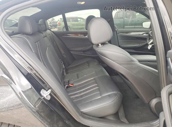 WBA53BH02MCF05443 2021 BMW 5 SERIES Black უკანა სავარძლების ხედი