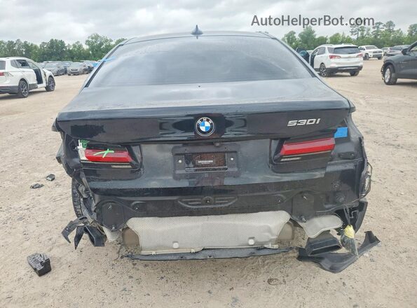 WBA53BH02MCF05443 2021 BMW 5 SERIES Black უკანა ხედი