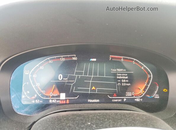WBA53BH02MCF05443 2021 BMW 5 SERIES Black ხელსაწყოთა პანელის ხედი