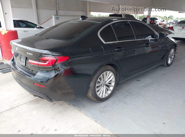 WBA53BH02MWW97250 2021 BMW 5 SERIES Black Задня права чверть