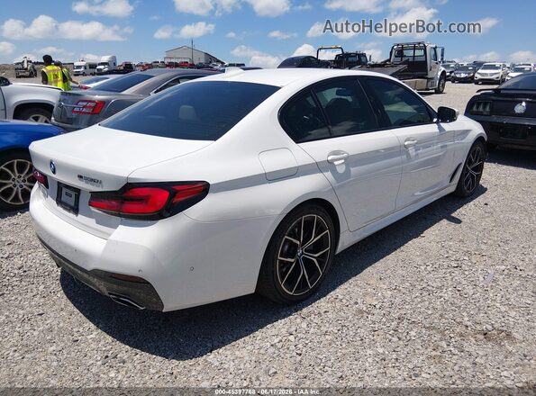 WBA53BH02MWX09395 2021 BMW 5 SERIES White Հետևի աջ
