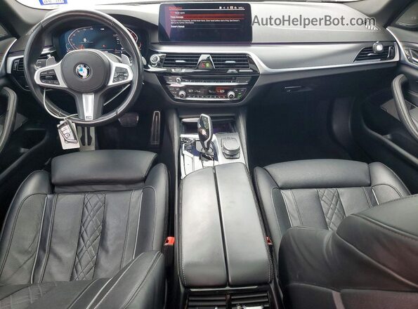 WBA53BH03MCF97601 2021 BMW 5 SERIES Black Widok deski rozdzielczej