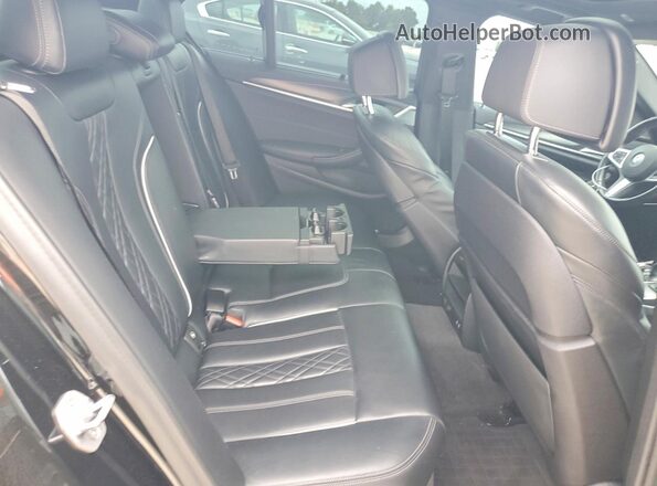 WBA53BH03MCF97601 2021 BMW 5 SERIES Black Widok tylnych siedzeń