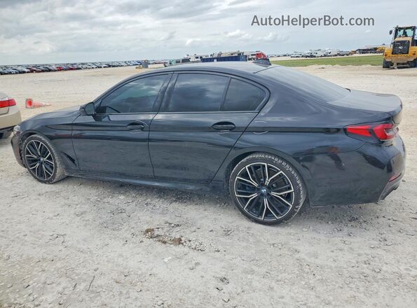 WBA53BH03MCF97601 2021 BMW 5 SERIES Black Tył lewy