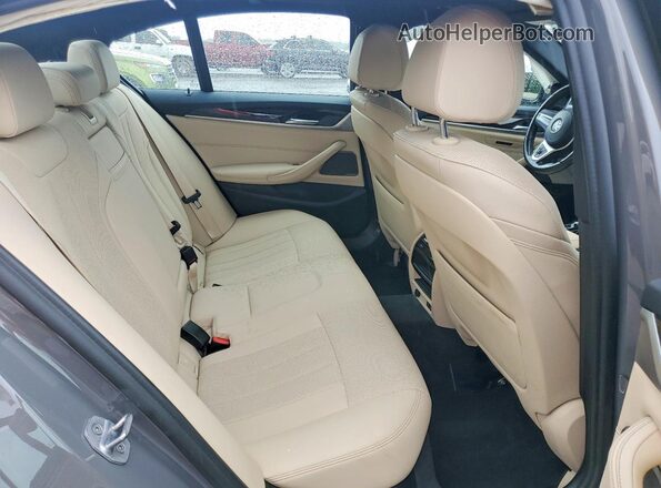 WBA53BH04MCF27802 2021 BMW 5 SERIES Gray Rear seats view