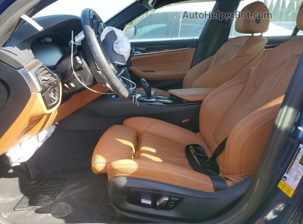 WBA53BH04PWY20504 2023 BMW 5 SERIES Blue Widok wnętrza z przodu