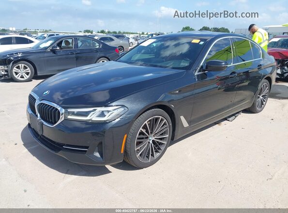 WBA53BH05PCM46549 2023 BMW 5 SERIES Black Передня ліва чверть