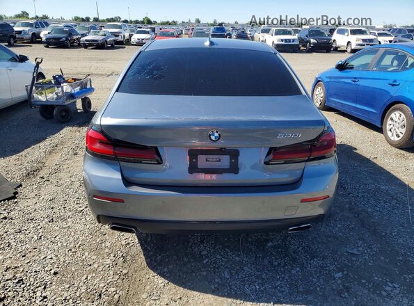 WBA53BH06MWX22196 2021 BMW 5 SERIES Gray 