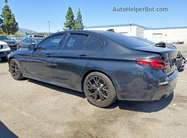 WBA53BH07NCJ30003 2022 BMW 5 SERIES Black Trasero izquierdo