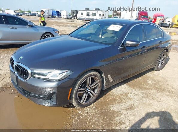 WBA53BH09MWX10107 2021 BMW 5 SERIES Black Front left