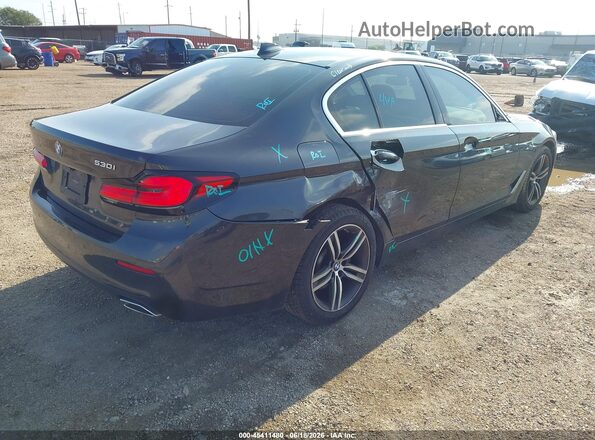 WBA53BH09MWX10107 2021 BMW 5 SERIES Black Rear right