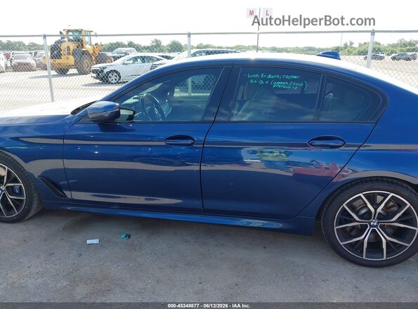 WBA53BJ00NWX50460 2022 BMW 5 SERIES Blue 