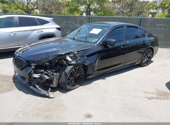 WBA53BJ03MWW88504 2021 BMW 5 SERIES Black Przód lewy