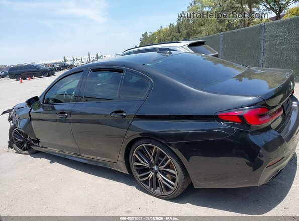 WBA53BJ03MWW88504 2021 BMW 5 SERIES Black Widok wnętrza 360 stopni