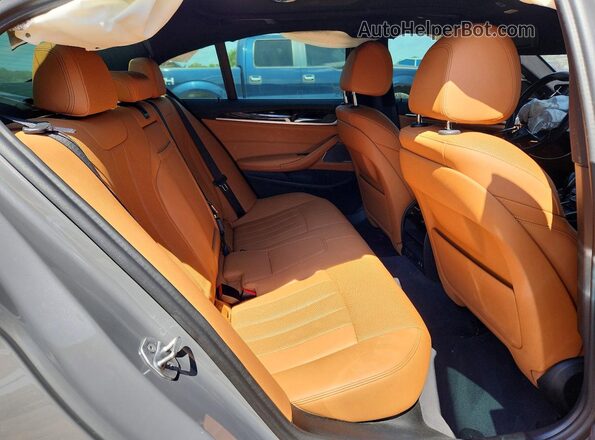 WBA53BJ03MWW88969 2021 BMW 5 SERIES Gray Rear seats view