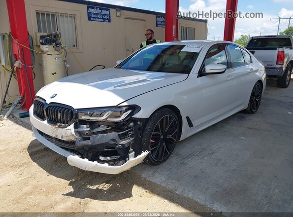 WBA53BJ03PCL90539 2023 BMW 5 SERIES White Передня ліва чверть