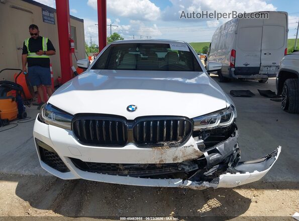 WBA53BJ03PCL90539 2023 BMW 5 SERIES White Вид щитка приладів