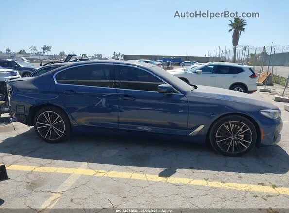 WBA53BJ03PWX99767 2023 BMW 5 SERIES Blue Սալոնի հետևի տեսք