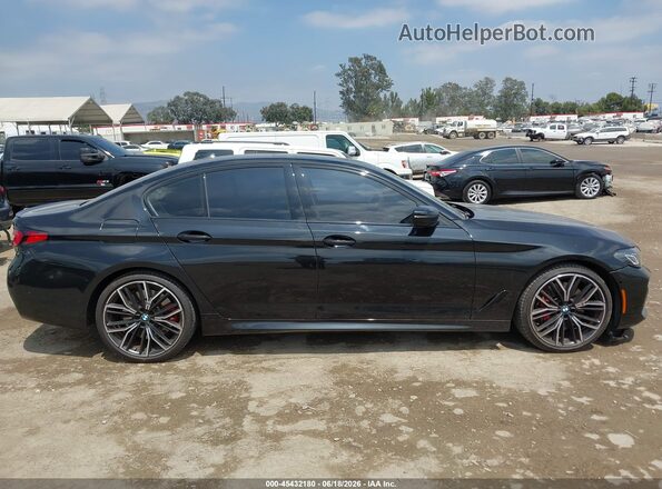 WBA53BJ06PWY13676 2023 BMW 5 SERIES Black უკანა სალონის ხედი