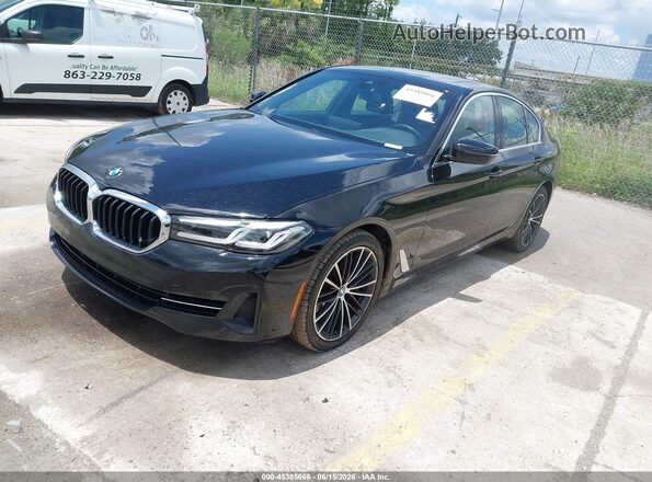WBA53BJ09PCM87244 2023 BMW 5 SERIES Black Передня ліва чверть