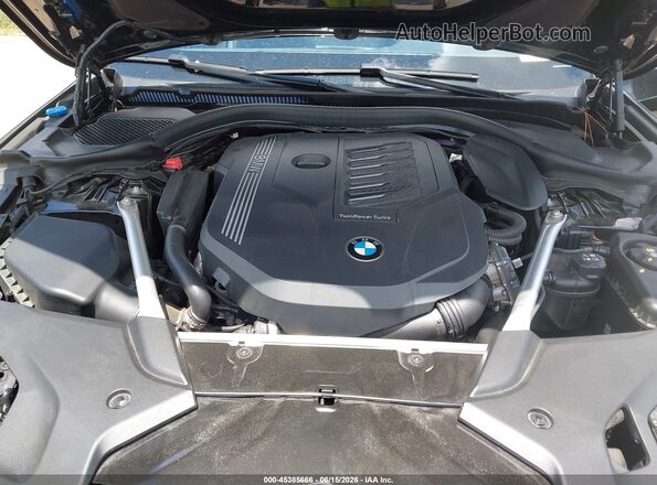 WBA53BJ09PCM87244 2023 BMW 5 SERIES Black Вид ззаду