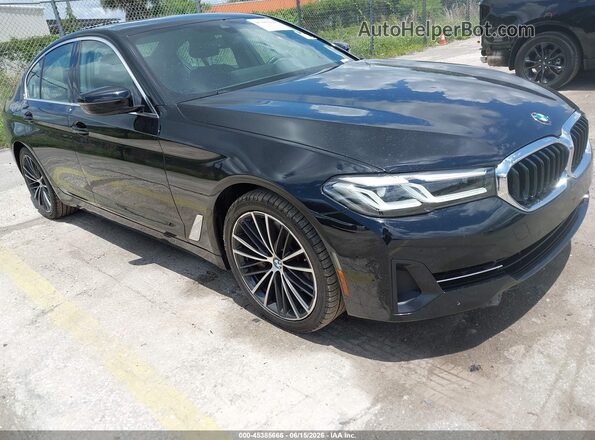 WBA53BJ09PCM87244 2023 BMW 5 SERIES Black Вид спереду