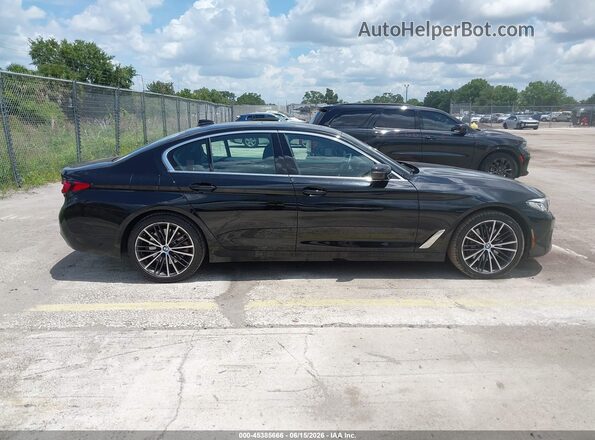 WBA53BJ09PCM87244 2023 BMW 5 SERIES Black Вид задньої частини салону