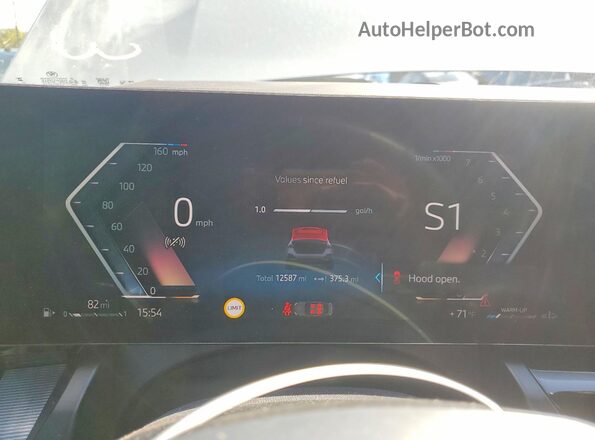 WBA53FJ03SCU28481 2025 BMW 5 SERIES Gray Instrument cluster view