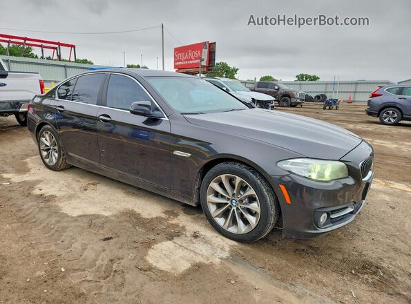 WBA5A5C51GD528962 2016 BMW 5 SERIES Black Przód prawy