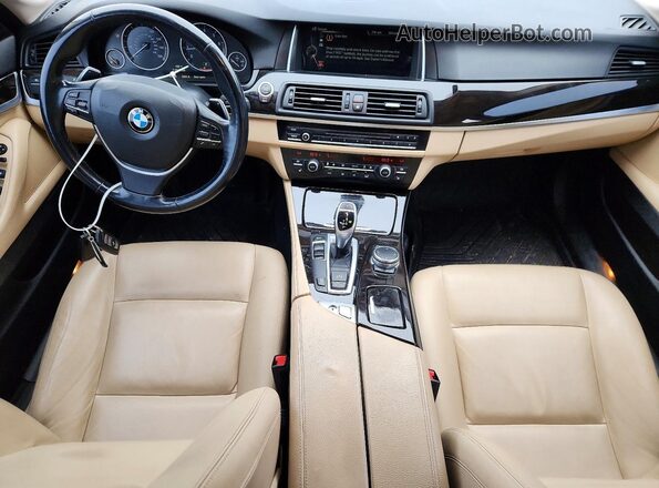 WBA5A5C51GD528962 2016 BMW 5 SERIES Black Widok deski rozdzielczej