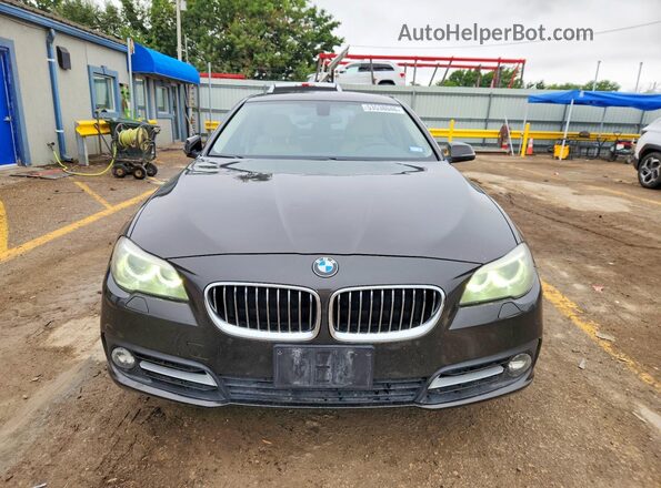 WBA5A5C51GD528962 2016 BMW 5 SERIES Black Widok z przodu