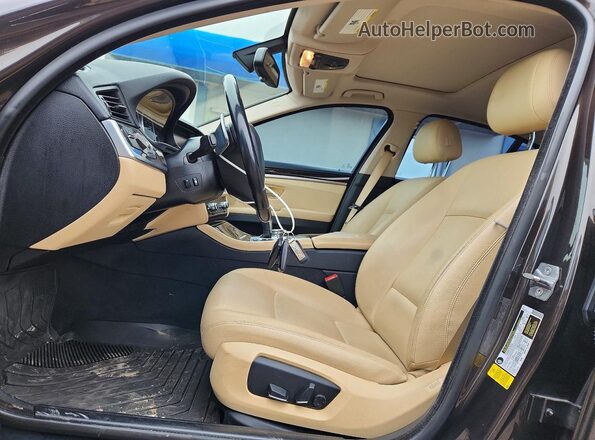 WBA5A5C51GD528962 2016 BMW 5 SERIES Black Widok wnętrza z przodu