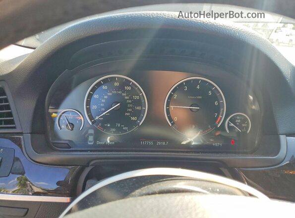 WBA5A5C52GD529005 2016 BMW 5 SERIES Black Vista del cuadro de instrumentos
