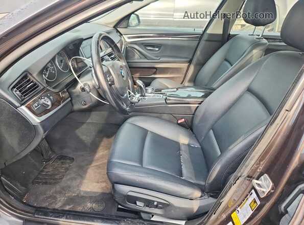 WBA5A5C55GD526437 2016 BMW 5 SERIES Black Widok wnętrza z przodu