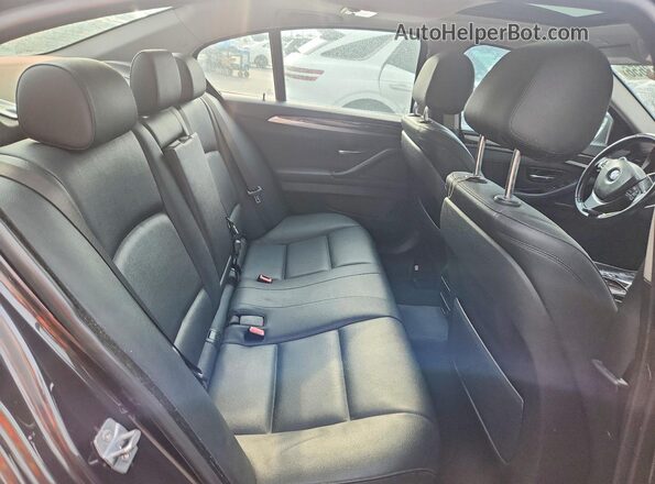 WBA5A5C55GD526437 2016 BMW 5 SERIES Black Widok tylnych siedzeń