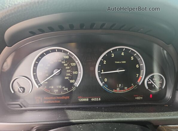 WBA5A5C57GG351753 2016 BMW 5 SERIES White Սարքավորումների վահանակի տեսք