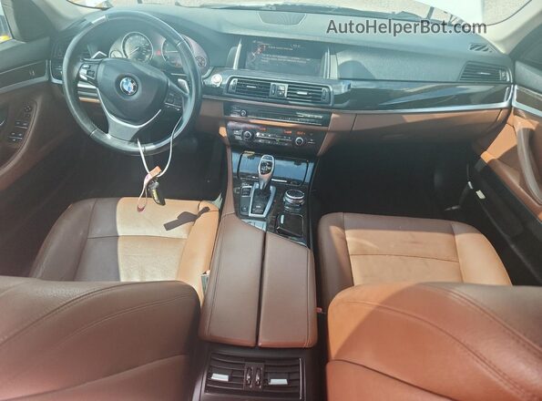 WBA5A5C57GG351753 2016 BMW 5 SERIES White Առջևի վահանակի տեսք