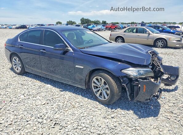 WBA5A5C58GG349168 2016 BMW 5 SERIES Blue Delantero derecho