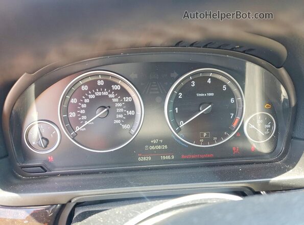 WBA5A5C58GG349168 2016 BMW 5 SERIES Blue Vista del cuadro de instrumentos
