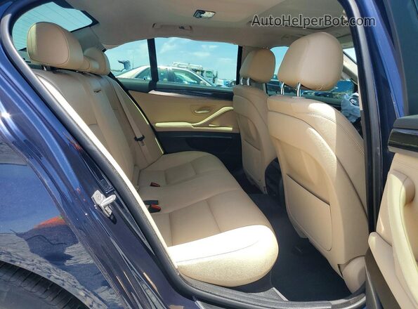 WBA5A5C58GG349168 2016 BMW 5 SERIES Blue Vista de los asientos traseros
