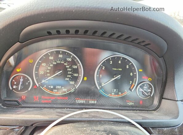 WBA5A7C50GG150918 2016 BMW 5 SERIES White Instrument cluster view