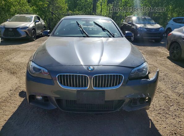 WBA5A7C50GG642512 2016 BMW 5 SERIES Charcoal Դիմացի տեսք